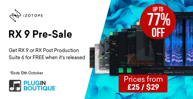 iZotope RX 9 Pre sale