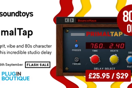 Featured image for “Soundtoys PrimalTap Flash Sale”