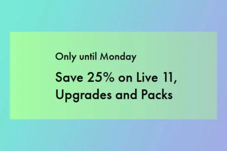 Featured image for “Ableton announced Save 25% on Ableton Live 11 upgrades and Packs”
