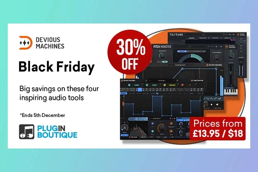 Devious Machines Black Friday Sale