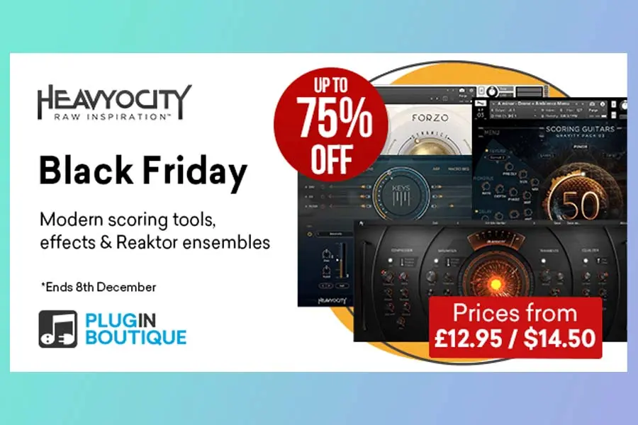 Heavyocity Black Friday Sale 75% off