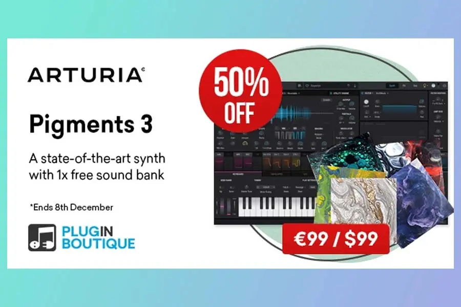 Arturia Pigments 3 + FREE Sound Bank Black Friday Sale
