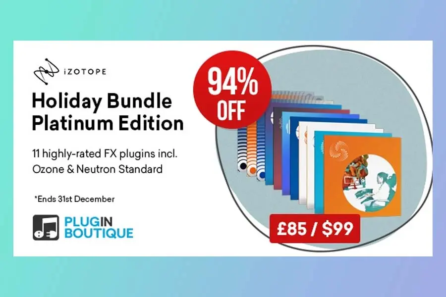 iZotope Holiday Bundle Platinum Edition Sale