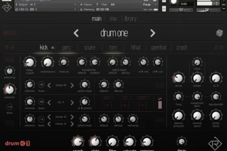 Featured image for “Rigid Audio releases Drum One, a free Kontakt instrument”
