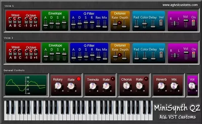 AGL VST CUSTOMS releases free Minisynth Q2