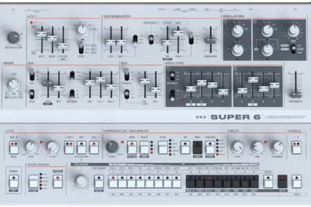 Featured image for “UDO ships analog hybrid-synthesizer Super 6 Desktop”