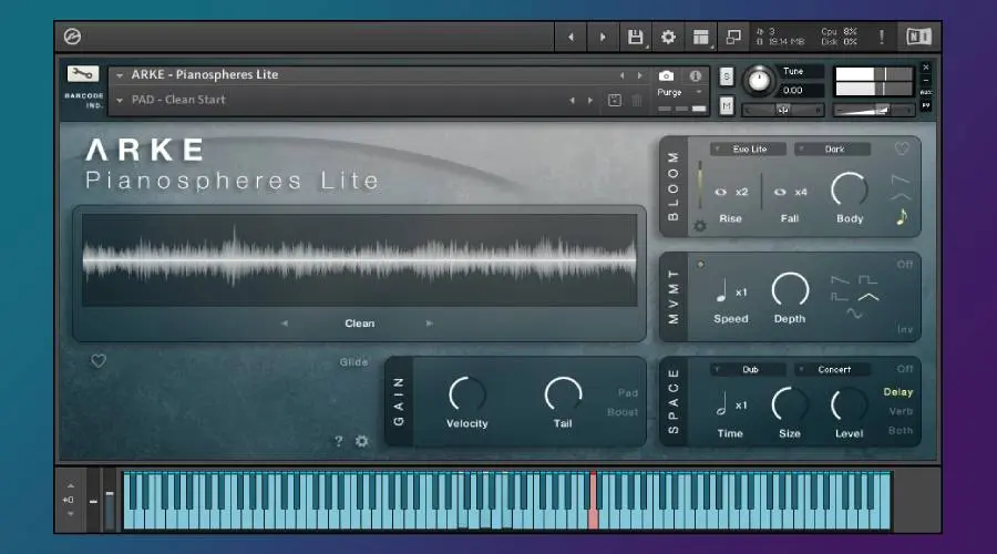Barcode Industries released ARKE Pianospheres Lite
