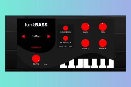 Featured image for “audiolatry released FunkBass for free”