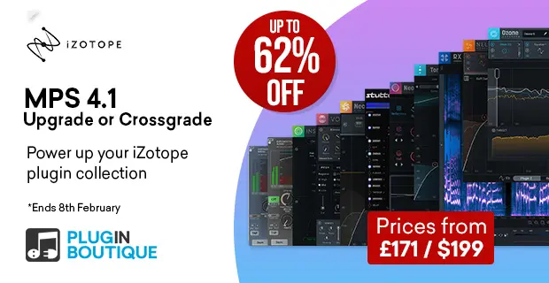 iZotope Music Production Suite 4.1 Upgrade and Crossgrade Sale