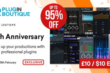 Featured image for “Plugin Boutique’s 10th Anniversary: iZotope Sale (Exclusive)”