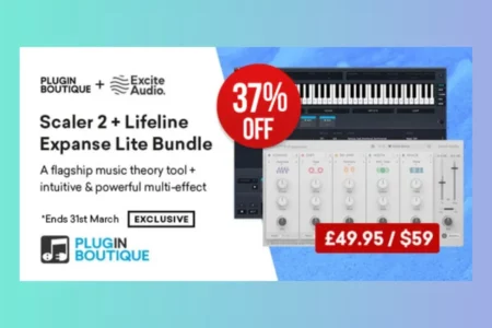 Featured image for “Plugin Boutique Scaler 2 + Excite Audio Lifeline Expanse Lite Bundle Sale”