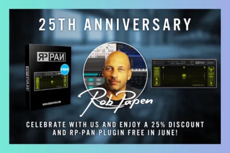 Featured image for “Rob Papen promotes 25th anniversary with free RP-PAN plugin”