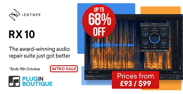 iZotope RX 10 Intro Sale