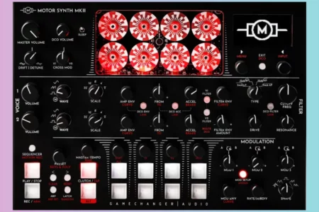 Featured image for “Gamechanger Audio released MOTOR Synth MKII”