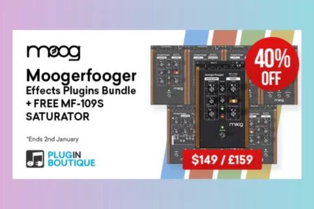 Featured image for “Moog Moogerfooger Effects Bundle + Free MF-109S SATURATOR Sale”