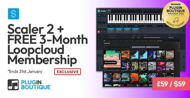 Plugin Boutique Scaler 2 + FREE 3 Month Loopcloud Membership (Exclusive)