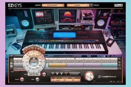 Featured image for “Toontrack released EZkeys Synthwave”