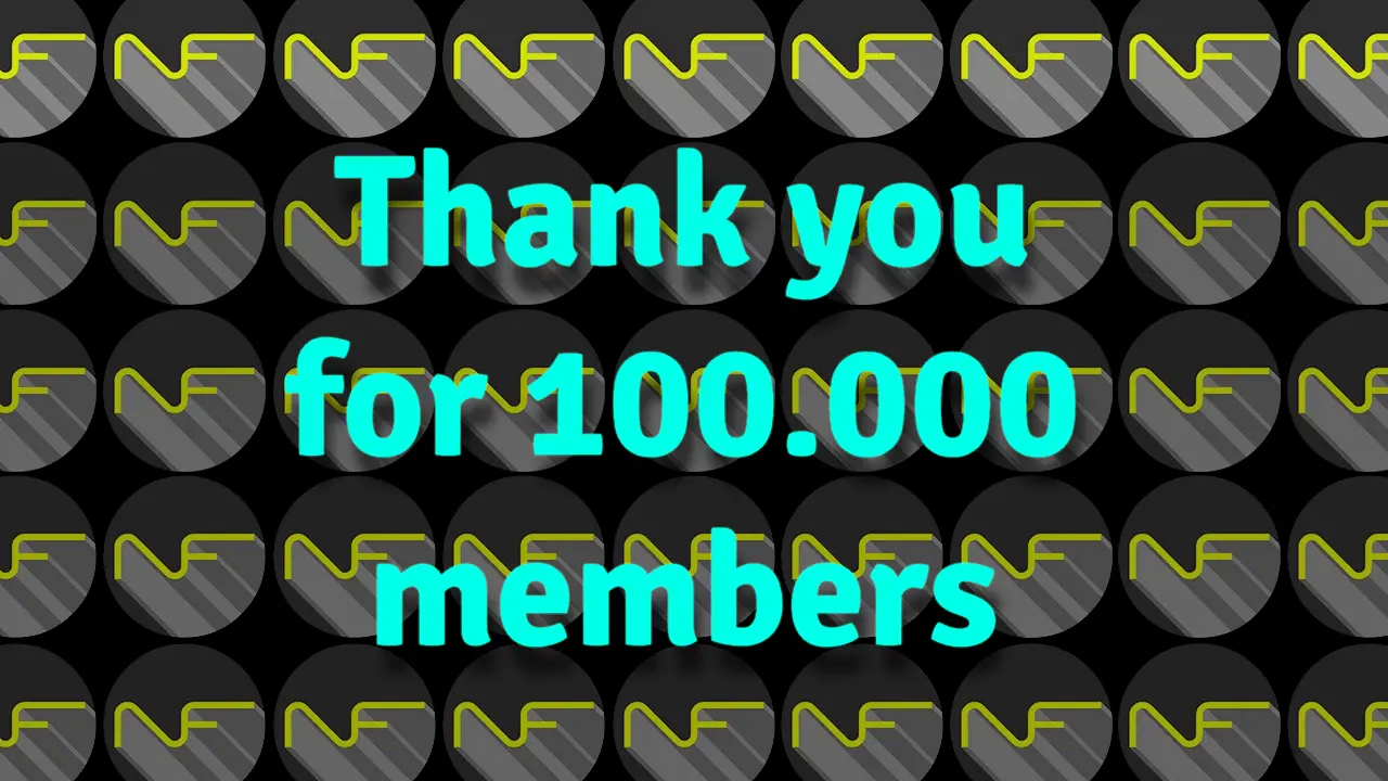 Thank you for 100.000 members