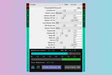 Featured image for “E-NoiseGate600: Advanced Noise Gate Plugin for REAPER”