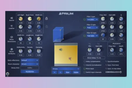 Featured image for “Convex Audio Unveils Atrium: Advanced Acoustic Space Plugin”