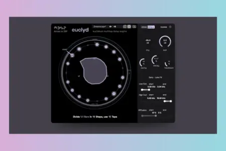Featured image for “Euclyd: Innovative Euclidean Multitap Delay Plugin”