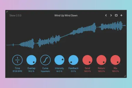 Featured image for “Sinevibes Releases Skew 2: Free Non-Linear Reverse Delay Plugin”