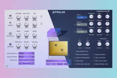 Featured image for “Convex Audio Launches Atrium: Advanced Reverb Plugin for macOS”