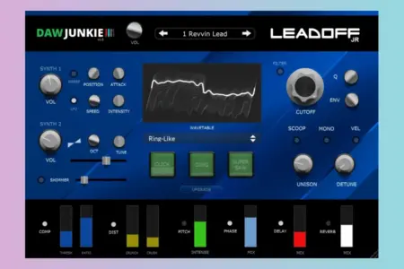 Featured image for “DAWJunkie Launches Free Lead Synth LeadOff Jr”