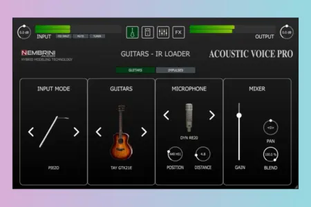 Featured image for “Nembrini Audio Acoustic Voice Pro Guitar Emulation”