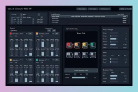 Featured image for “WXR-700: 8-Operator FM Synth with SysEx Import”