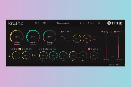 Featured image for “Tritik Krush2: Multi-Stage Bit Crusher Plugin”