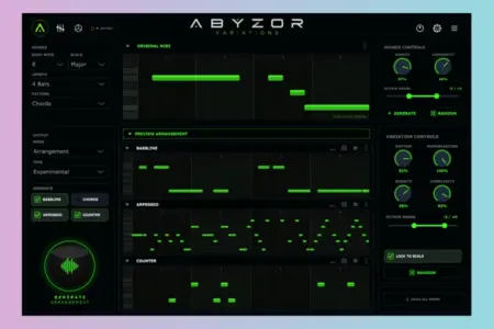Featured image for “ABYZOR Variations: Creative MIDI Generator VST3”