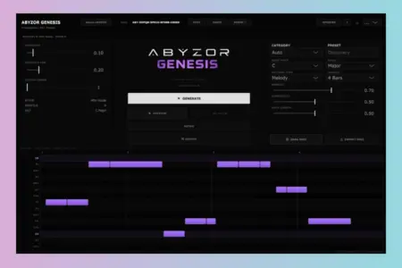 Featured image for “ABYZOR Genesis: Free VST3 MIDI Generator for Windows”