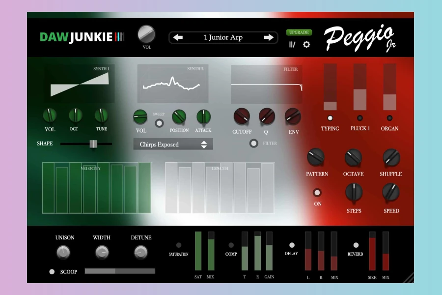 DAWJunkie Releases Free Peggio Jr Arpeggiator Synth