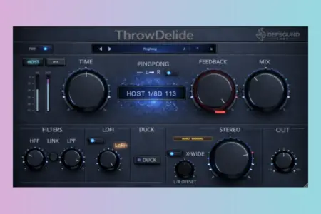 Featured image for “Defsound Labs ThrowDelide: Fast Stereo Delay Plugin”