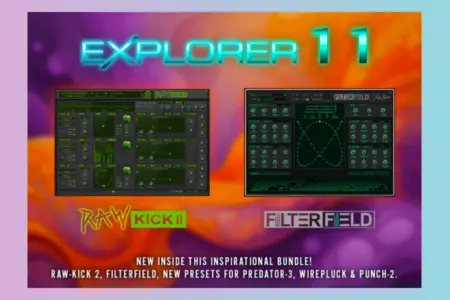 Featured image for “Rob Papen Unveils eXplorer-11, RAW-Kick 2 & FilterField”