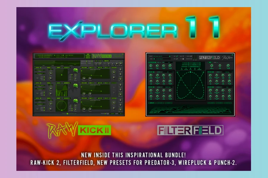 Rob Papen Unveils eXplorer 11, RAW Kick 2 & FilterField