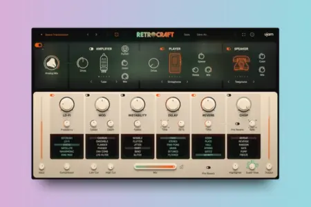Featured image for “UJAM Retrocraft: Vintage Multi-Effect Plugin for Character”