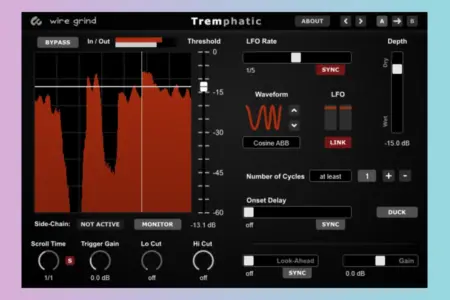 Featured image for “WireGrind Tremphatic: Signal-Triggered VST Tremolo”