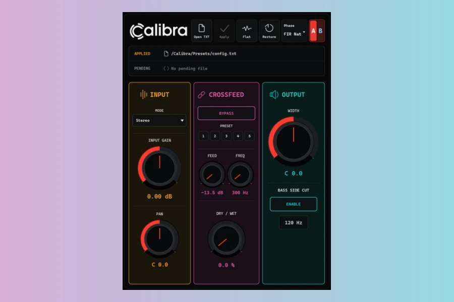 Calibra VST3: Open Headphone Calibration Plugin