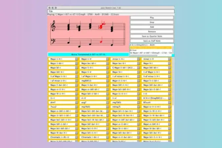 Featured image for “Jazz Sketch 1.8: New Progressions, MIDI Export”