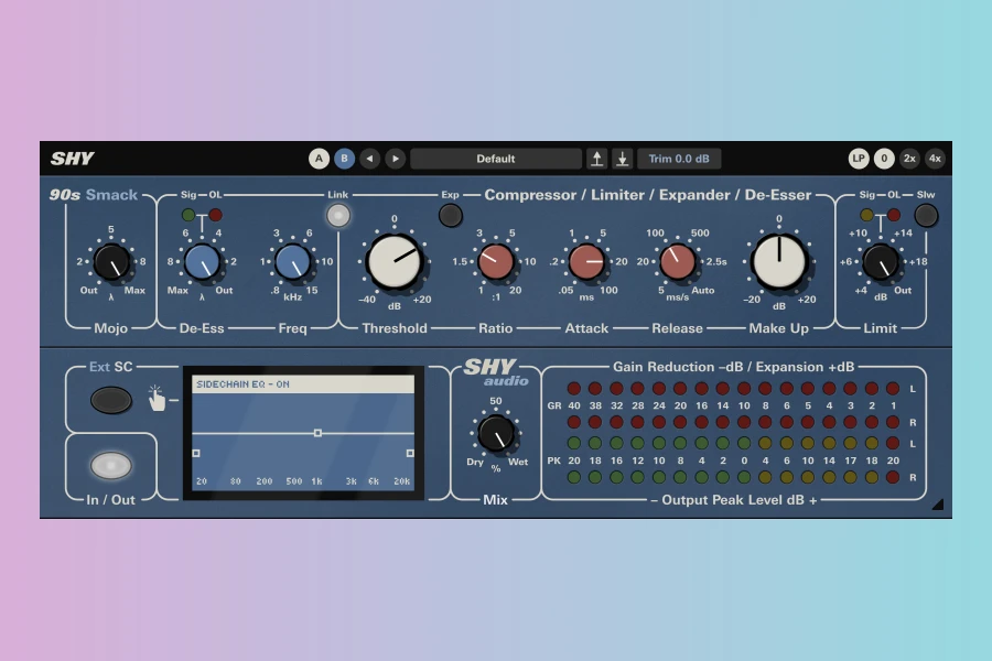Shy 90s Smack: Aggressive VCA Compressor Plugin for Electronic Music