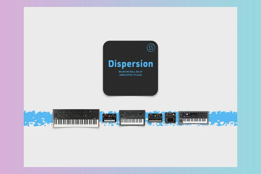 Sinevibes Dispersion v2: Bouncing Ball Delay for KORG Logue