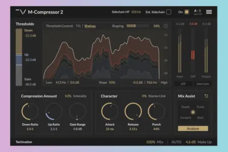 Featured image for “Techivation M-Compressor 2: Spectral Dynamics Plugin”