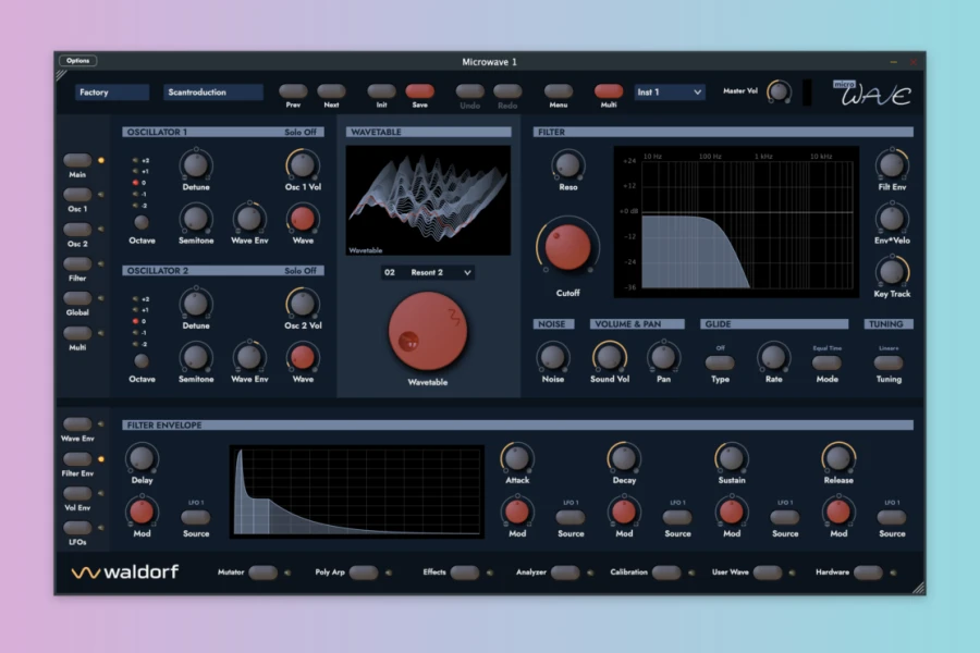 Waldorf Microwave 1 Plugin V2: Major Wavetable Synth Update