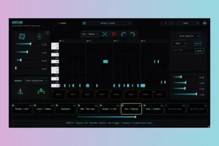 Featured image for “Arche Bassline Generator with 16 Style Engines”