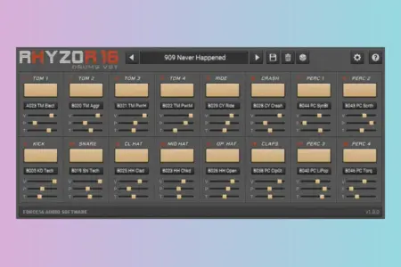 Featured image for “Rhyzor16 Drums VST: Alesis HR-16 & HR-16B Sounds for Modern DAWs”