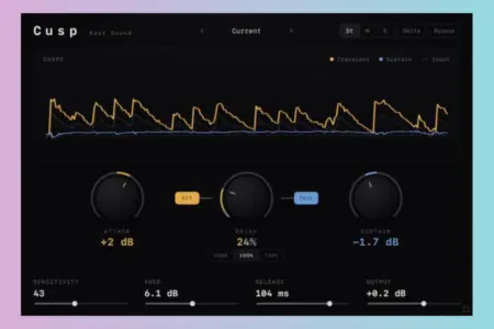 Featured image for “Rast Sound Cusp Transient Shaper Plugin Launches with Intro Price”