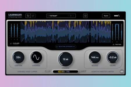Featured image for “SSG Audio Loudness Pro: AI Mastering Limiter with One-Knob Control”