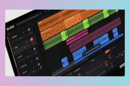 Featured image for “Suno Studio 2.0 Adds MIDI and Custom Plugins to Browser DAW”
